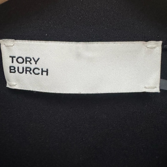 Tory Burch Black Crepe Polo Dress - Picture 12 of 14